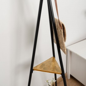 Attaccapanni da Terra Vinthera Moa Acciaio Nero 49,5 x 49,5 x 180 cm