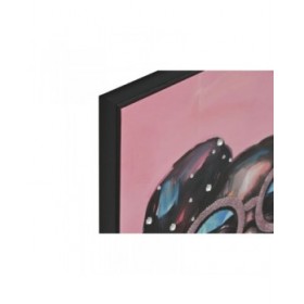 Quadro Home ESPRIT Rosa Moderno chica Laccato 50 x 3 x 70 cm (2 Unità)