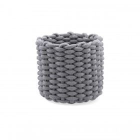 Cesta Decorativa Vinthera Moa Cotone Grigio 23 x 21 cm