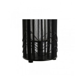 Portacandele Home ESPRIT Nero Metallo 21,5 x 21,5 x 43,5 cm