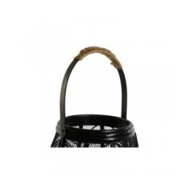 Portacandele Home ESPRIT Nero Metallo 27,5 x 27,5 x 40 cm