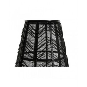 Portacandele Home ESPRIT Nero Metallo 27,5 x 27,5 x 40 cm