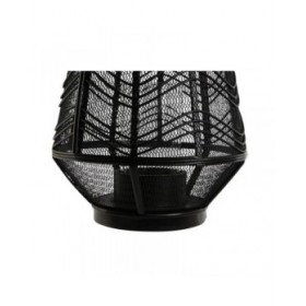 Portacandele Home ESPRIT Nero Metallo 27,5 x 27,5 x 40 cm