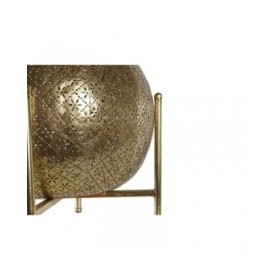 Portacandele Home ESPRIT Dorato Metallo Cristallo 29 x 29 x 26,5 cm
