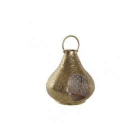 Portacandele Home ESPRIT Dorato Metallo Cristallo 25 x 25 x 26,5 cm