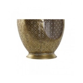 Portacandele Home ESPRIT Dorato Metallo Cristallo 24 x 24 x 38,5 cm