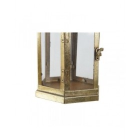 Portacandele Home ESPRIT Dorato Metallo Cristallo 18 x 18 x 35,5 cm