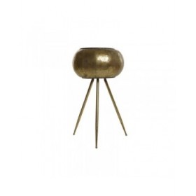 Vaso Home ESPRIT Dorato Metallo Moderno 38 x 38 x 68 cm