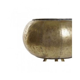 Vaso Home ESPRIT Dorato Metallo Moderno 38 x 38 x 68 cm