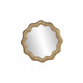 Specchio da parete Home ESPRIT Dorato Arabo 81 x 3,5 x 81 cm