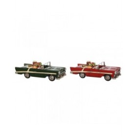 Decorazione Natalizia Home ESPRIT Rosso Verde 37 x 15,5 x 12 cm (2 Unità)