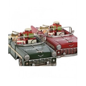 Decorazione Natalizia Home ESPRIT Rosso Verde 37 x 15,5 x 12 cm (2 Unità)