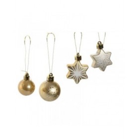 Palle di Natale Home ESPRIT Dorato Polietilene 28 x 7 x 40 cm (70 piezas)