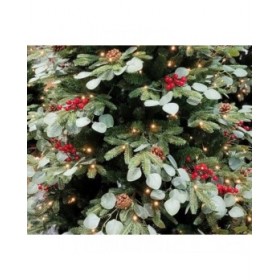 Albero di Natale Home ESPRIT Rosso Verde PVC Metallo 129 x 129 x 210 cm