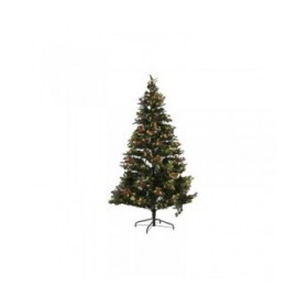 Albero di Natale Home ESPRIT Rosso Verde PVC Metallo 144 x 144 x 240 cm
