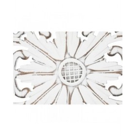 Paravento Home ESPRIT Bianco Legno di mango Specchio 152 x 2 x 182 cm