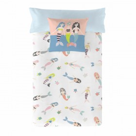 Copripiumino Naturals Mermaids Singolo 150 x 220 cm