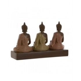 Portacandele Home ESPRIT Marrone Arancio Corallo Lime Resina 28 x 8,5 x 17 cm