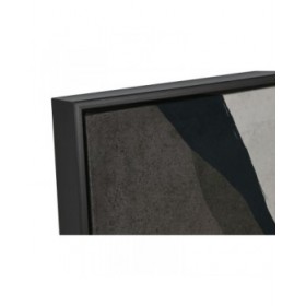Quadro Home ESPRIT Nero Verde Astratto Città 83 x 3,8 x 123 cm (2 Unità)