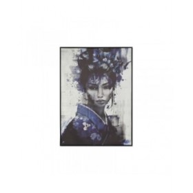 Quadro Home ESPRIT Azzurro Nero Orientale 103 x 4 x 143 cm