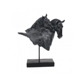 Statua Decorativa Home ESPRIT Resina Cavalli 41,5 x 21,5 x 47 cm