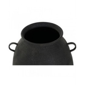 Vaso Home ESPRIT Nero Metallo 34,5 x 34,5 x 57 cm