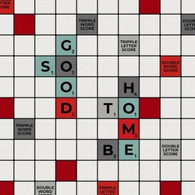 Copripiumino Naturals Scrabble Osimano 260 x 220 cm