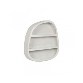 Scaffale Home ESPRIT Bianco Legno MDF 100 x 18 x 100 cm Da muro