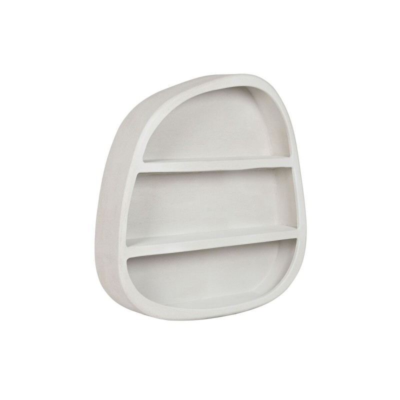 Scaffale Home ESPRIT Bianco Legno MDF 100 x 18 x 100 cm Da muro