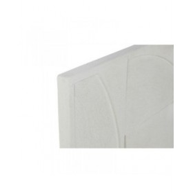 Decorazione da Parete Home ESPRIT Bianco Moderno 80 x 4 x 80 cm (2 Unità)