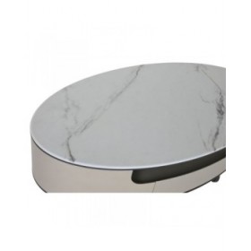 Tavolino da Caffè Home ESPRIT Bianco Beige 140 x 75 x 40 cm