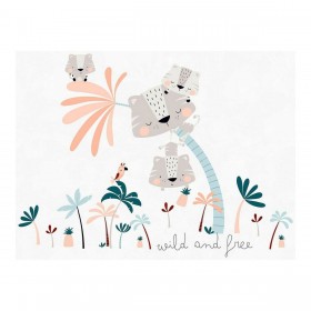 Lenzuolo Superiore per Culla Cool Kids Wild And Free A 120 x 180 cm