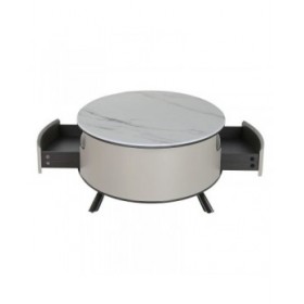 Tavolino da Caffè Home ESPRIT Bianco Beige 140 x 75 x 40 cm