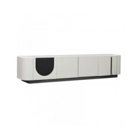 Mobile TV Home ESPRIT Bianco Nero Beige 200 x 40 x 42 cm