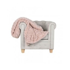 Coperta Home ESPRIT Rosa chiaro 220 x 240 x 1 cm