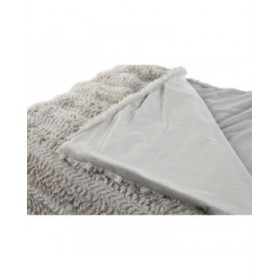 Coperta Home ESPRIT Grigio chiaro 220 x 240 x 1 cm