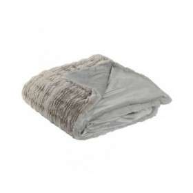 Coperta Home ESPRIT Grigio chiaro 220 x 240 x 1 cm