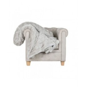 Coperta Home ESPRIT Grigio chiaro 220 x 240 x 1 cm