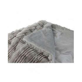 Coperta Home ESPRIT Grigio chiaro 220 x 240 x 1 cm