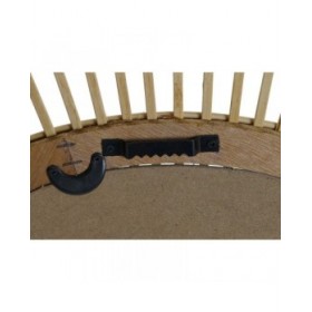 Specchio da parete Home ESPRIT Naturale Scandi 85 x 2 x 85 cm