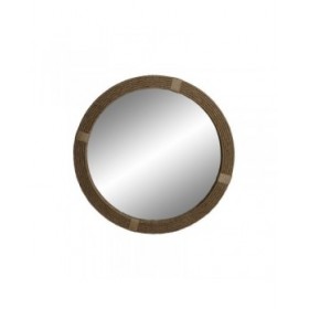 Specchio da parete Home ESPRIT Naturale 90 x 3 x 90 cm