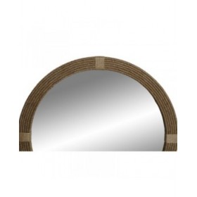 Specchio da parete Home ESPRIT Naturale 90 x 3 x 90 cm