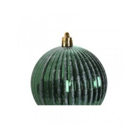 Palle di Natale Home ESPRIT Rosso Verde PVC 16 x 16 x 24 cm (2 Unità)