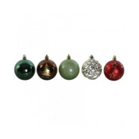 Palle di Natale Home ESPRIT Multicolore PVC 18 x 12 x 30 cm (30 Pezzi)