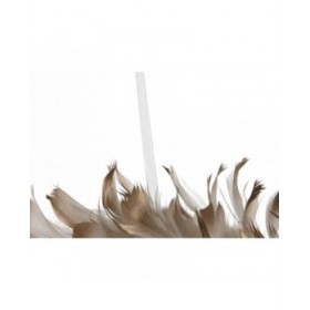 Ghirlanda di Natale Home ESPRIT Bianco Dorato Piuma 30 x 7 x 30 cm (2 Unità)