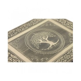 Scatola-Portagioie Home ESPRIT Bianco Champagne Legno Alluminio 27,5 x 20 x 5,4 cm