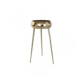 Vaso Home ESPRIT Dorato Alluminio Moderno 35,5 X 35,5 X 77 cm