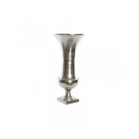 Vaso Home ESPRIT Argentato Alluminio Moderno Calice 28,5 X 28,5 X 61,5 cm