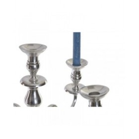 Candelabro Home ESPRIT Argentato Alluminio Cromato 42 x 42 x 70 cm