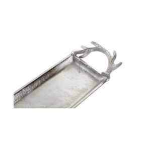 Centrotavola Home ESPRIT Argentato Alluminio 69 X 13 X 5 cm